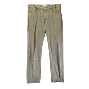 Flint And Tinder Pants Mens 34x32 Khaki Brown Straight Fit Cotton Blend